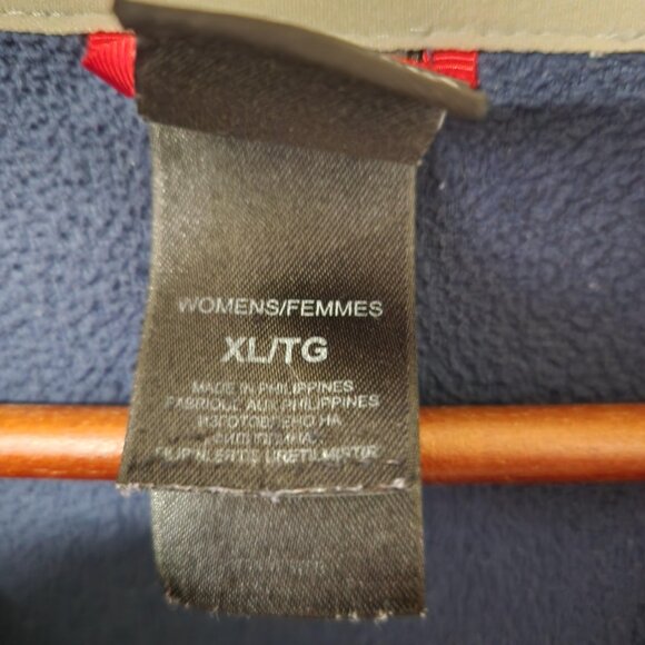 The North Face Women’s Fleece Pullover XL Blue 1/4 Zip Long Sleeve - Picture 6 of 7